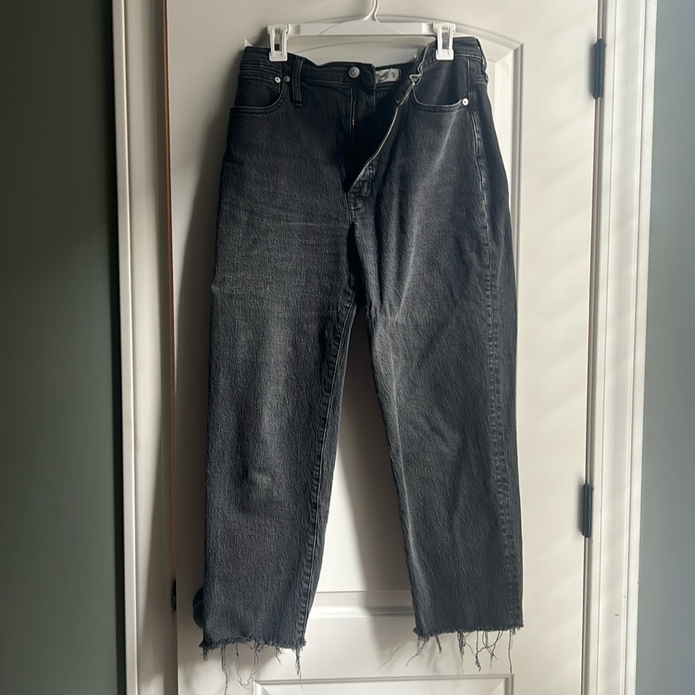 Madewell perfect vintage straight Jean in black wash